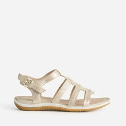 Sandale GEOX dorée en cuir