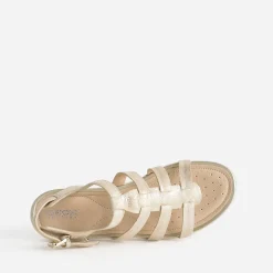 Sandale GEOX dorée en cuir