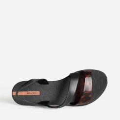 Sandale IPANEMA noire bride écaille
