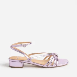 Sandale lilas métallisée