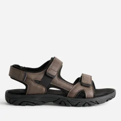 Sandale marron à scratchs