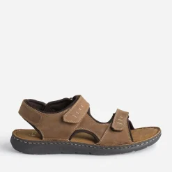 Sandale marron en cuir éco-conçu