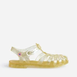 Sandale MEDUSE jaune pailletée en plastique