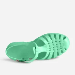 Sandale MEDUSE vert d'eau en plastique