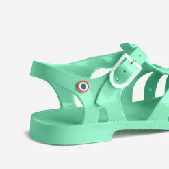 Sandale MEDUSE vert d'eau en plastique