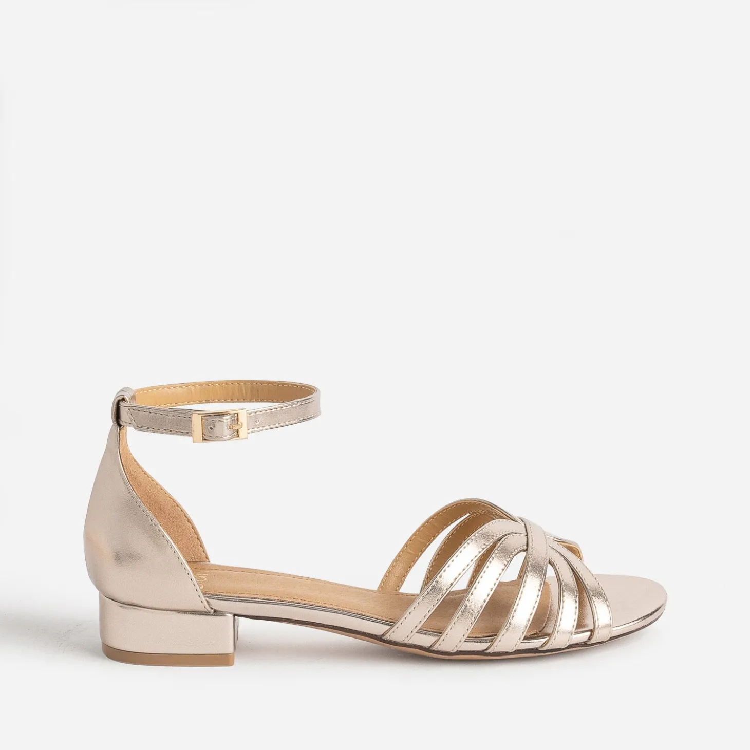 Sandale or à multibrides