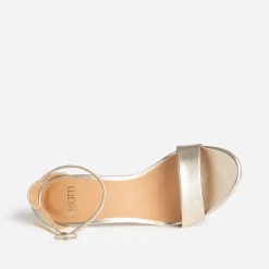 Sandale or à talon fin