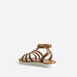 Sandale spartiate BUGGY camel cuir