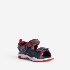 Sandale SPIDER-MAN marine et rouge à scratchs