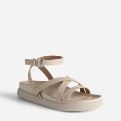 Sandale TEXTO beige à bride croisée cheville