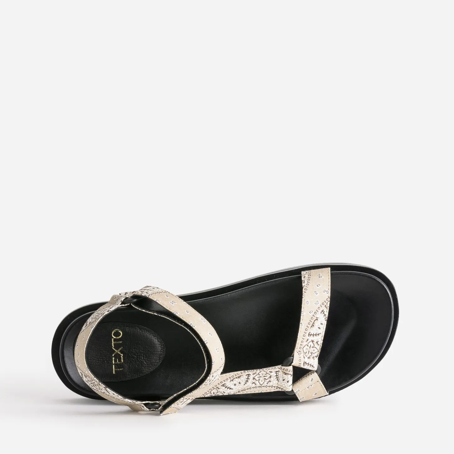 Sandale TEXTO brides imprimé bandana