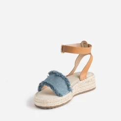 Sandale TEXTO en jean bleu