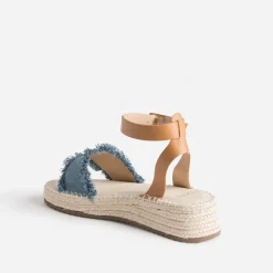 Sandale TEXTO en jean bleu