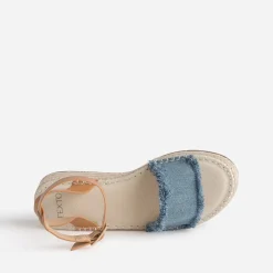 Sandale TEXTO en jean bleu