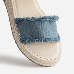 Sandale TEXTO en jean bleu