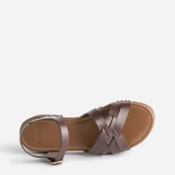 Sandale TEXTO marron en cuir