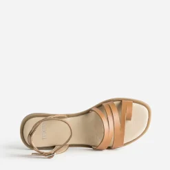 Sandale TEXTO marron en cuir