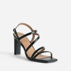Sandale TEXTO noire à talon