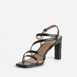 Sandale TEXTO noire à talon