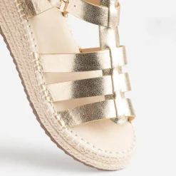 Sandale-spartiate TEXTO dorée