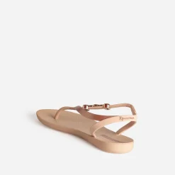 Sandale-tong IPANEMA beige rosé détail bijou