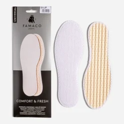 Semelles FAMACO blanches coton lavables