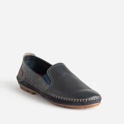 Slip-on FLUCHOS bleu marine cuir
