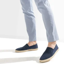 Slip-on marine ajouré en toile et mesh