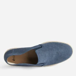 Slip-on marine en toile sur semelle corde