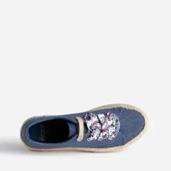 Sneakers en toile bleue