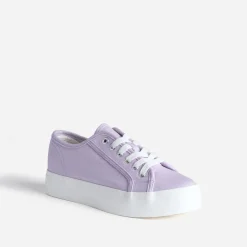 Tennis à plateforme TEXTO parme en toile