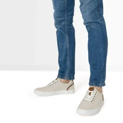 Tennis beige chiné en toile