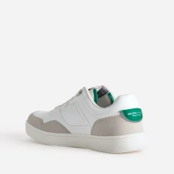 Tennis BEVERLY HILLS POLO CLUB blanche et vert détail vert