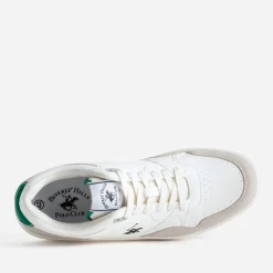 Tennis BEVERLY HILLS POLO CLUB blanche et vert détail vert