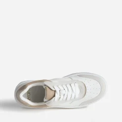 Tennis blanche, grise et beige