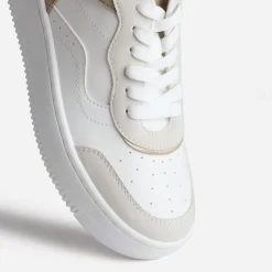 Tennis blanche, grise et beige