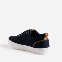 Tennis bleu marine en toile