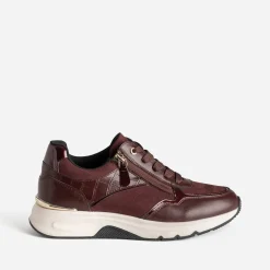 Tennis bordeaux bi-matière