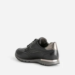 Tennis CAPRICE noire en cuir