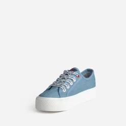 Tennis CHIPIE bleue en toile à plateforme