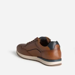 Tennis cognac cuir