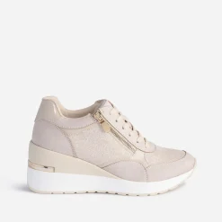 Tennis compensée beige