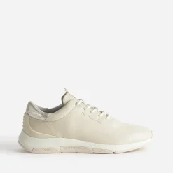 Tennis compensée TBS beige cuir