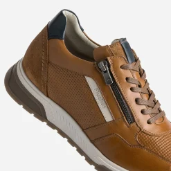 Tennis FLUCHOS camel en cuir