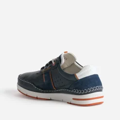 Tennis FLUCHOS marine en cuir