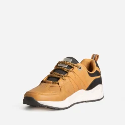 Tennis JACK&JONES camel bi-matière