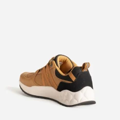 Tennis JACK&JONES camel bi-matière