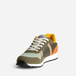 Tennis JACK&JONES kaki, vert amande, jaune