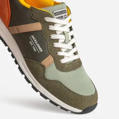 Tennis JACK&JONES kaki, vert amande, jaune