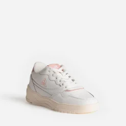 Tennis LE COQ SPORTIF blanche et rose en cuir